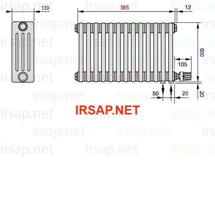 Радиатор IRSAP Tesi 40600/13 T26 CL 01